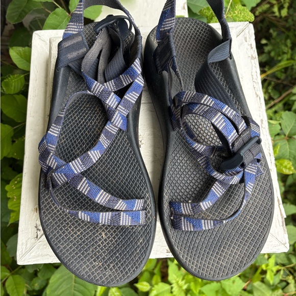 Chaco Blue and Gray Men's Sandals - Picture 1 of 5